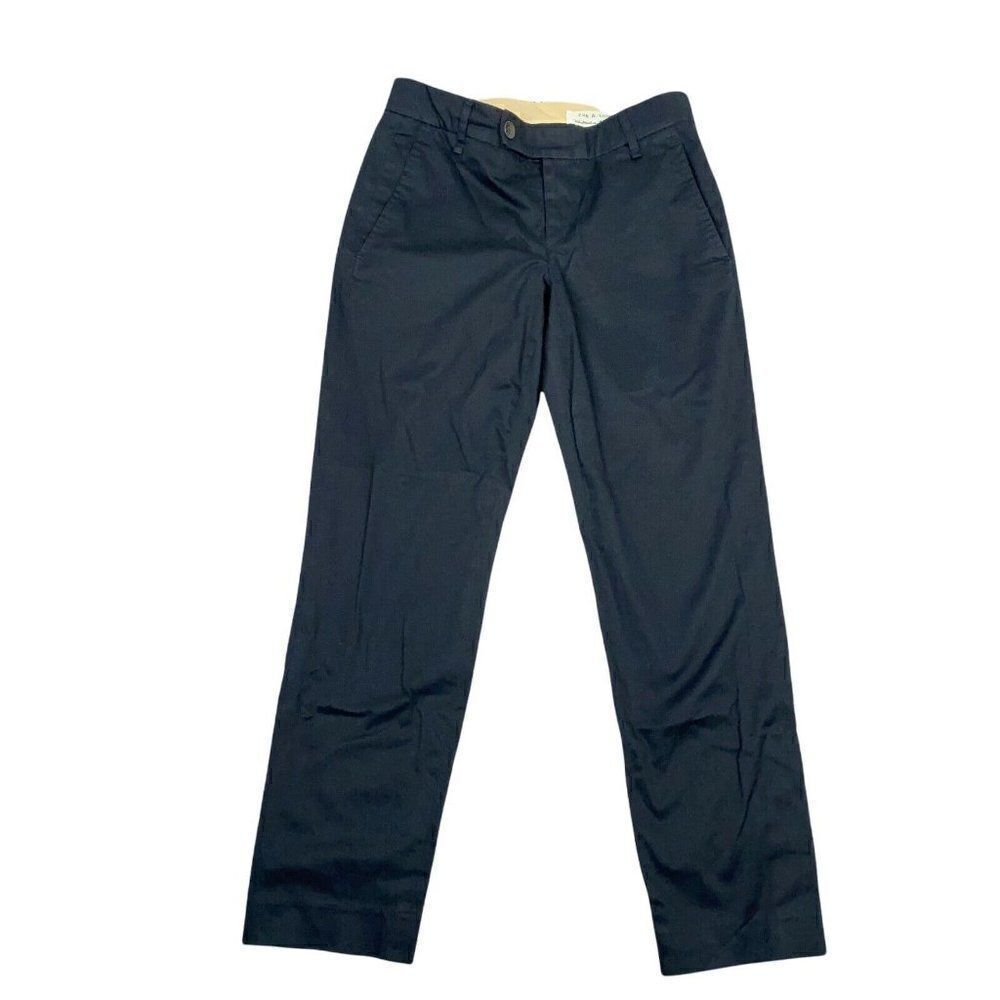 Rag & Bone Pants Womens 26 Black Slacks Cotton Ankle Pockets Zip Stretch
